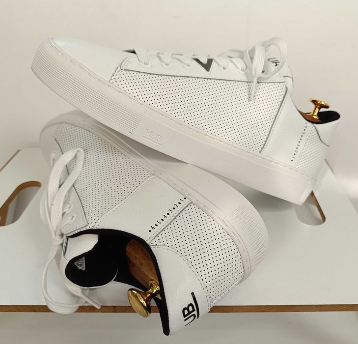 Pantofi sport casual 44 premium HUB NOI piele naturala moale