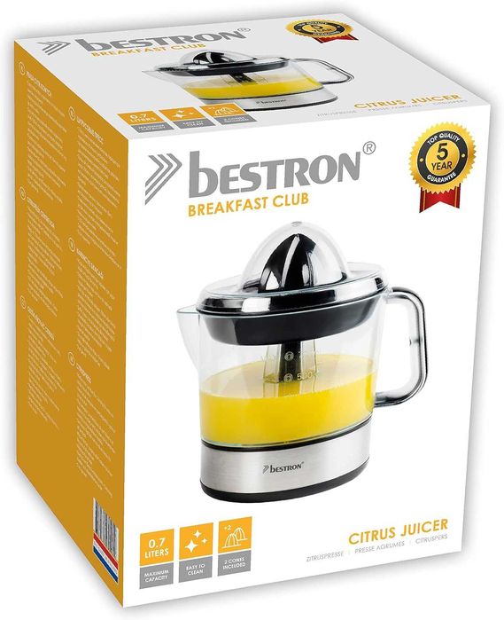 Електрическа цитрус преса Bestron Copper – 40W, 0.7л, ACJ350Z