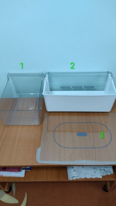 'Cutie / cutii alimente & geam / pentru frigider/ combină Whirlpool ARC 5450