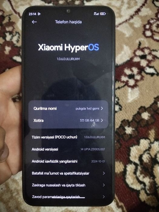 Poco m5 pubg sevadiganlar uchun