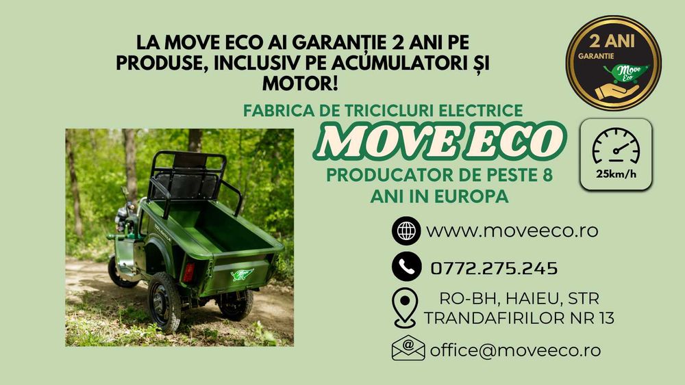 Tricicluri electrice CARGO 250 | Livrare oriunde in Europa