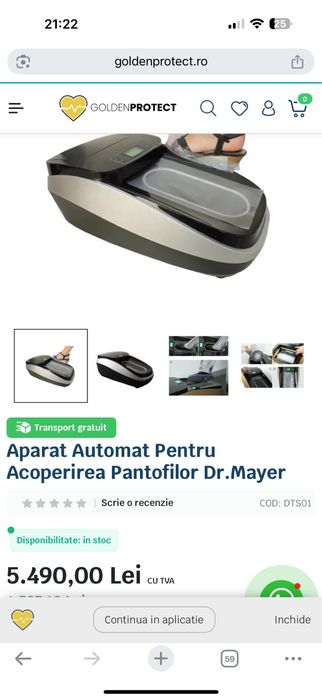 Aparat pentru acoperirea pantofilor  DR.MAYER