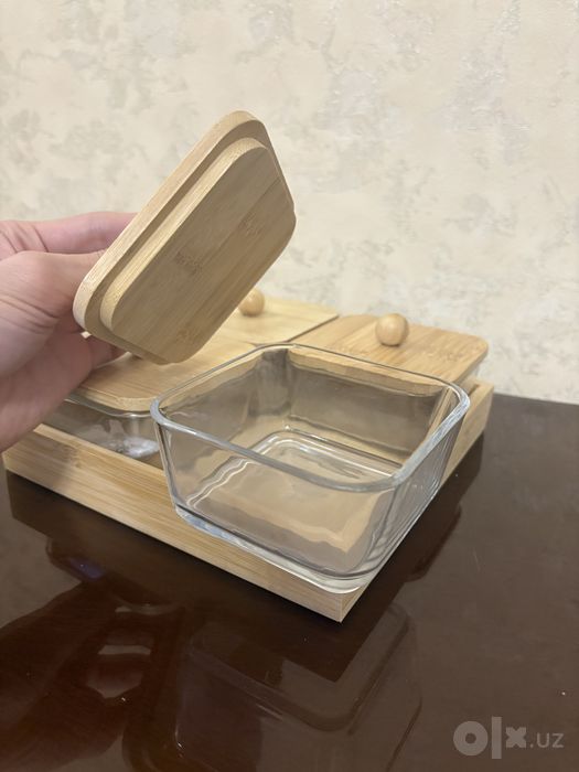 Набор подарков для кухни (графин, стаканы, деревянные ложки)