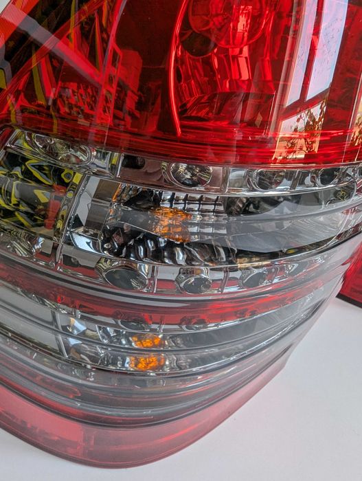 Стопове Мерцеде Ц класа ЛЕД Комби W203 Mercedes 203 Тъмни Опушени