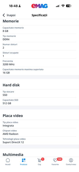 Laptop HP 255 G8, AMD Ryzen 5 5500U, 15.6", 8GB, SDD 512GB