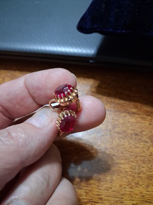 Серьги золотые, советские