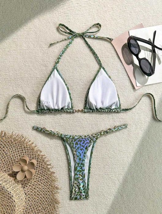 Бикини с леопардов принт