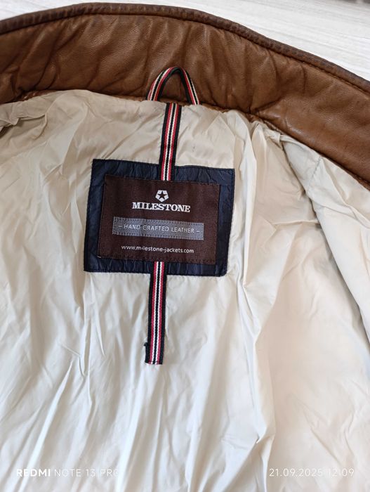 ''Milestone''оригинално мъжко кожено яке ХЛ размер