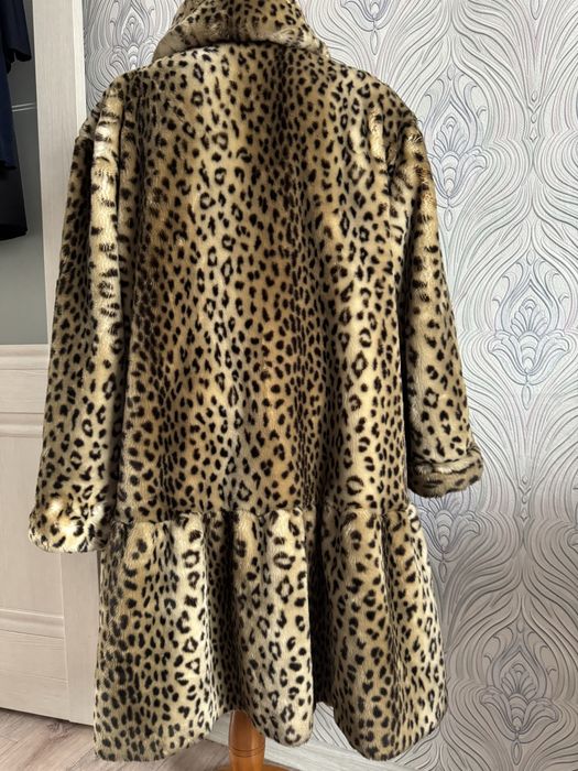 Шуба  леопардовая