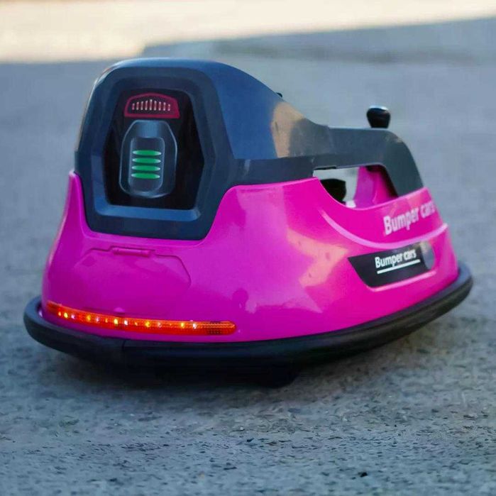 Masinuta busitoare electrica cu RC, Kinderauto Bumper, 2x 35W 12V pink