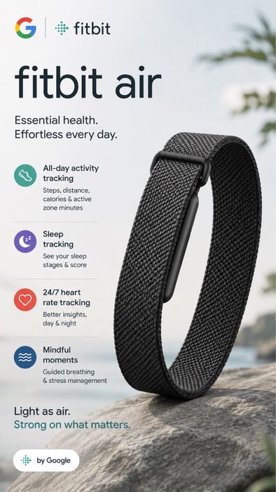 Google FITBIT AIR (new) black
