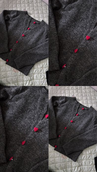 теплый серый свитер за копейки