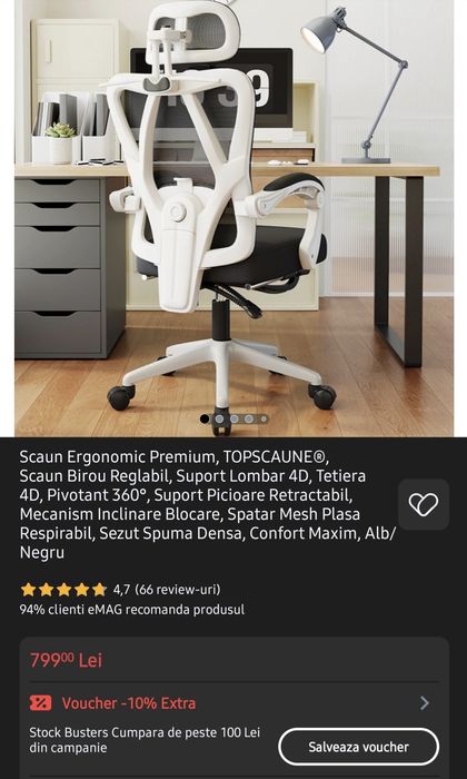 Scaun Ergonomic Premium - TOPSCAUNE