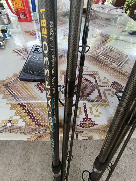 спининг за сом ,за шаран и макари- отделно или комбинация