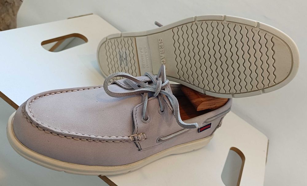 Pantofi mocasni boat 39.5 40 ppremium SEBAGO NOI piele naturala moale
