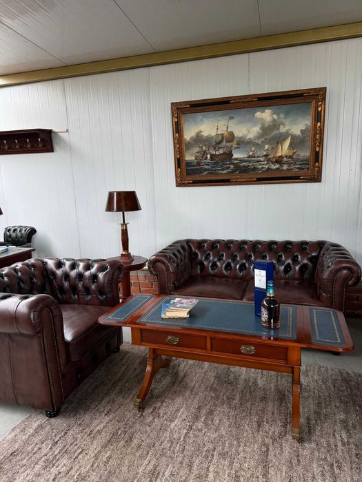 Кожена холова гарнитура Chesterfield