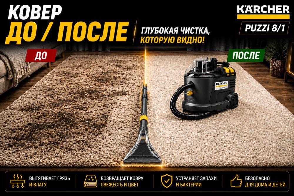 Моющий пылесос , Керхер , kercher