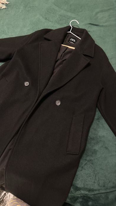 Пальто женское длинное черное