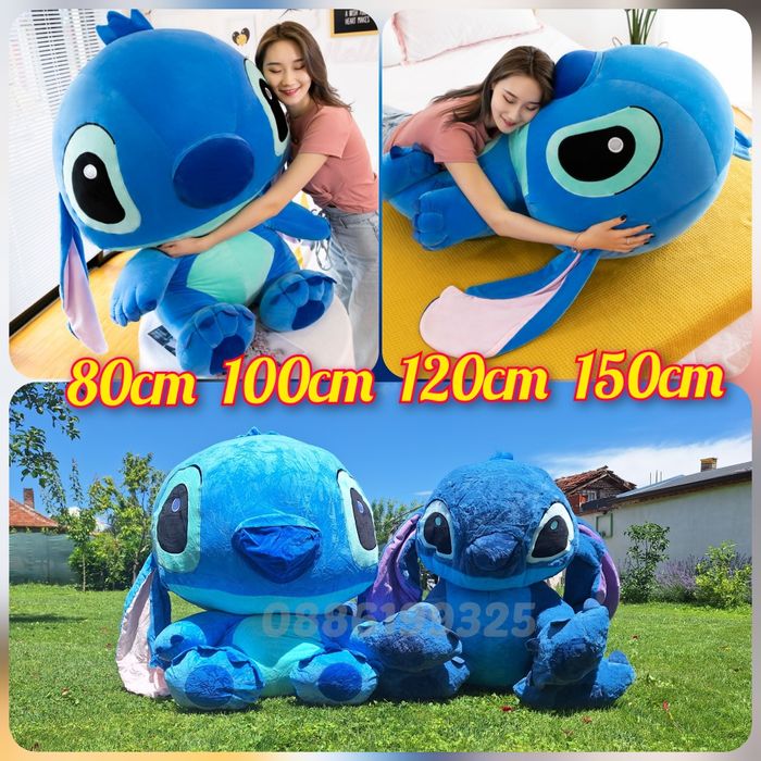 Голяма плюшена играчка Стич, Голям плюшен Стич 100см Лило и Стич