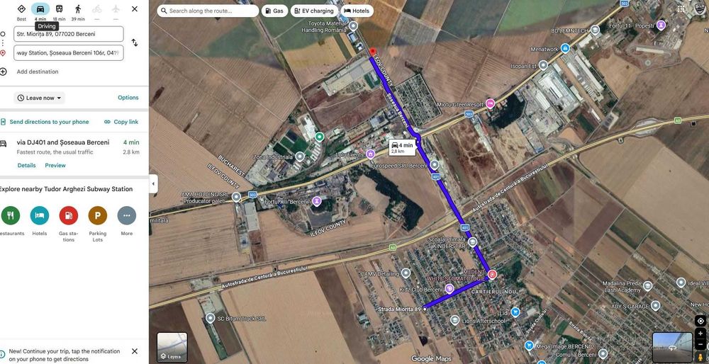Teren Intravilan Comuna Berceni Strada Miorita 430 MP