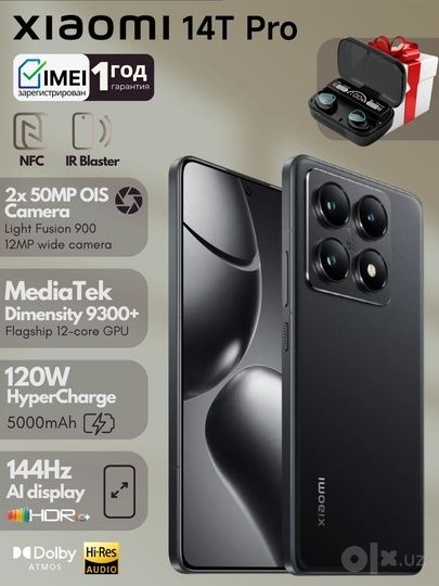 Xiaomi 14T Pro 12/256 %  Ideal holatda