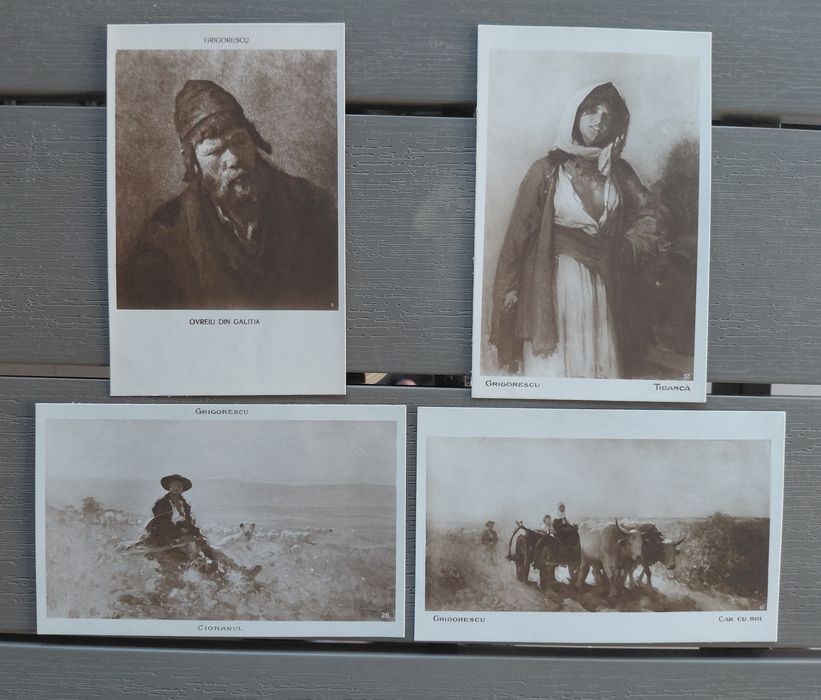 Lot de 24 de cărți poștale, picturi Nicolae Grigorescu