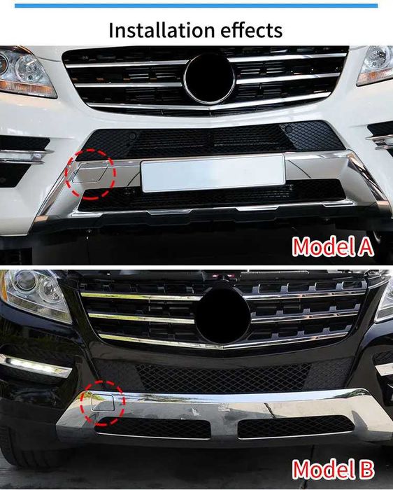 Капаче за кука предна броня Mercedes ML W166 - Гарантирано качество