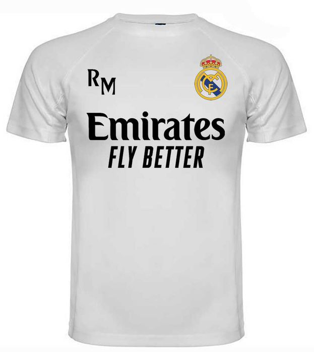 Тениски Real Madrid CHAMPIONS / Barcelona с ИМЕ И НОМЕР ПО ИЗБОР!