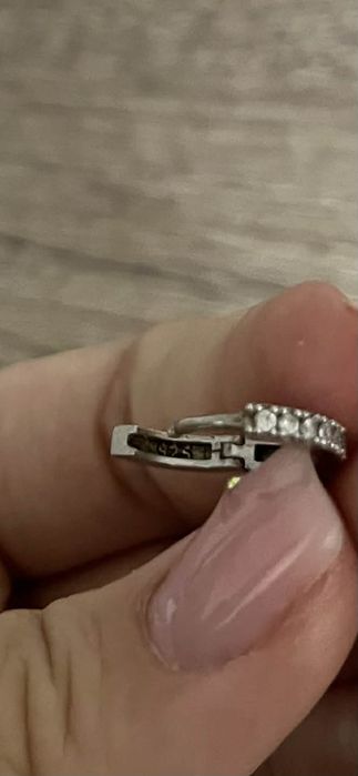 Сребърни обеци за малка дама