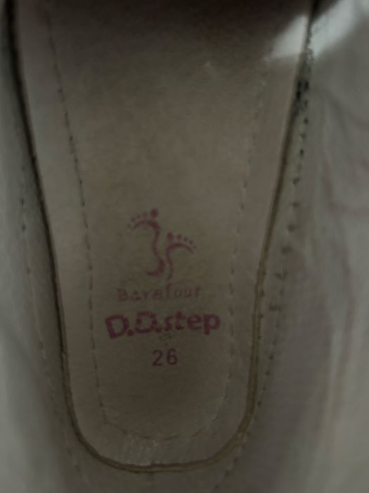 Детски кожени боси обувки d.d.step, 26 размер