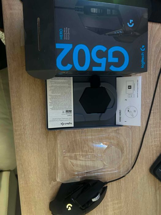 Гейминг мишка Logitech - G502 Hero, оптична, черна