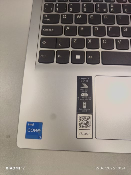 Lenovo IdeaPad 1i (Intel i3-12th Gen / 8GB / 512GB) — Ideal holatda!