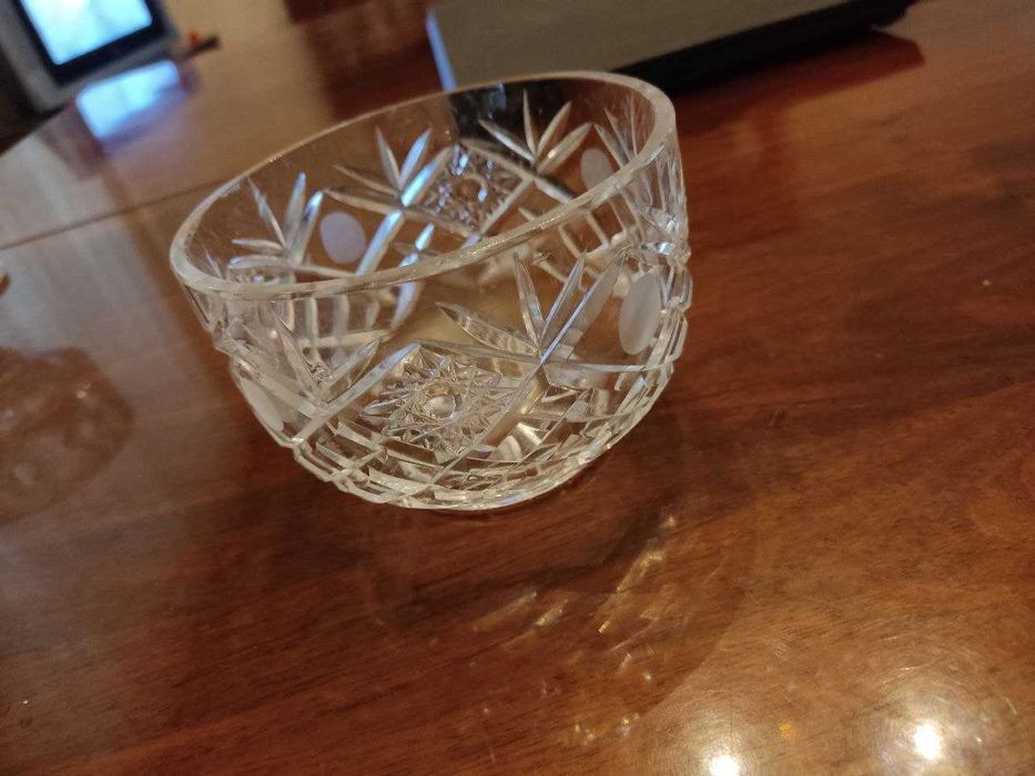 Хрустальная Чешская ваза для конфет,печенья,варенья и еще много чего