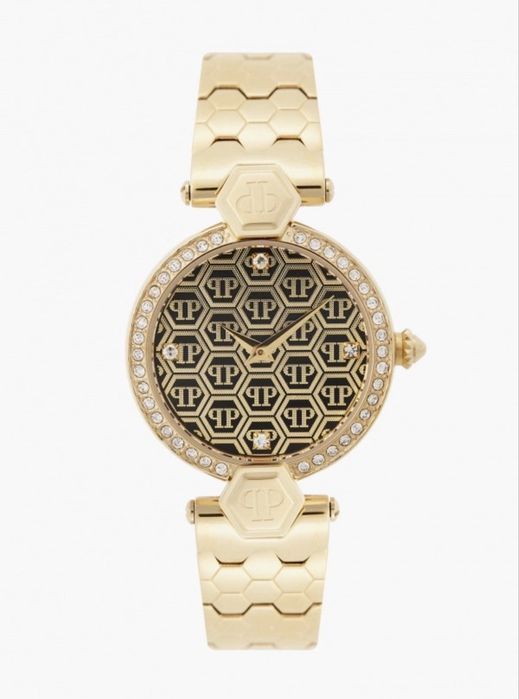 уникален златен часовник Philipp Plein