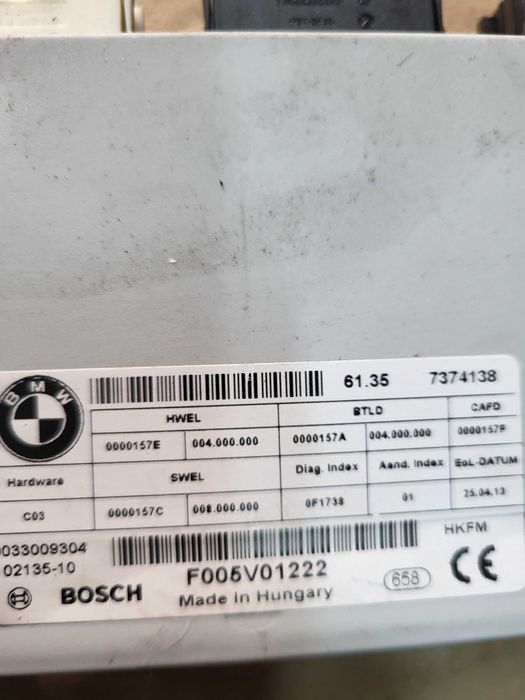Calculator inchidere portbagaj bmw seria 3 gt f34 cod oem bmw 7374138
