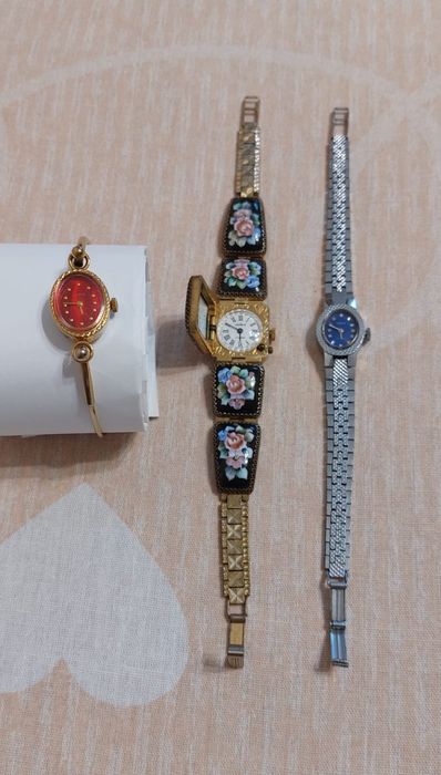 Часы Чайка, Чайка с тонким браслетом, часы-браслет. Механические