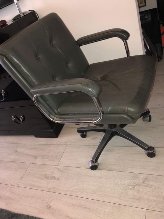 Mid century leather scaun birou desk