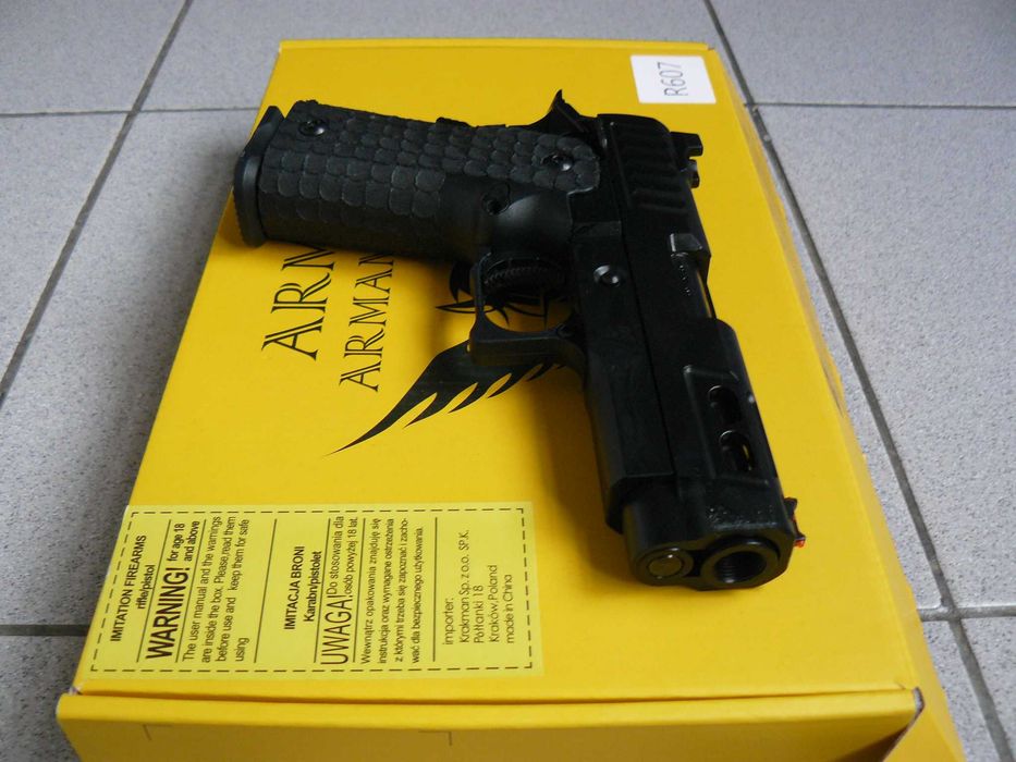 Pistol Airsoft Hi-Capa R607 ARMY ARMAMENT Green Gas GBB Full Metal,Nou