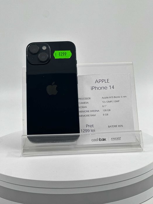 iPHONE 14 128GB Baterie85  Garantie 24 Luni CashBox
