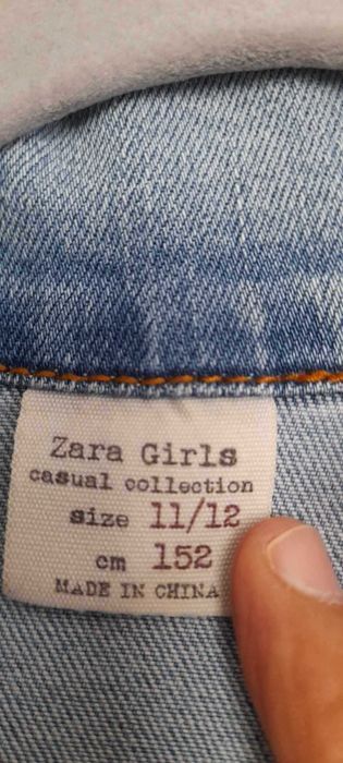 Детско дънково яке ZARA за ръст 158