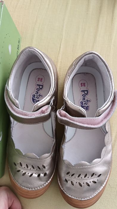 Pantofi Ballerini piele Ponte mar.35,interior 22 cm