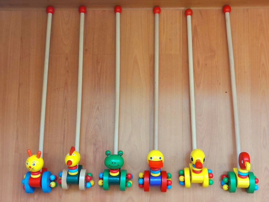 Дървена буталка различни видове