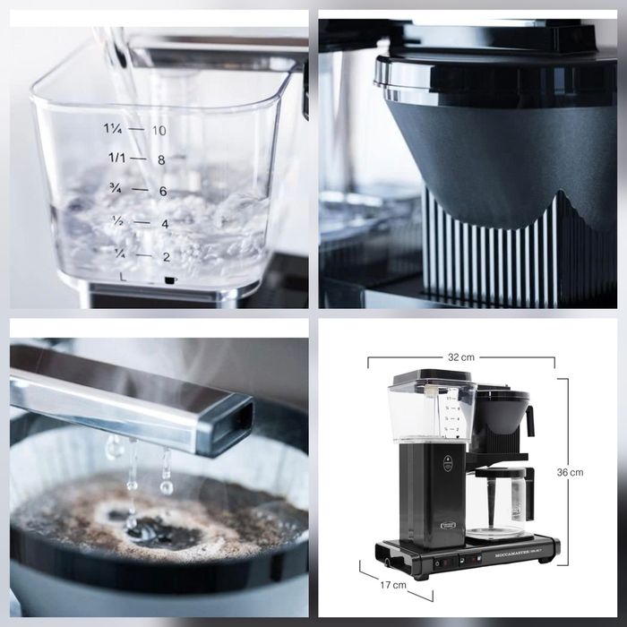 Кафемашина Moccamaster Select, 1520 W, 1.25 L, черна