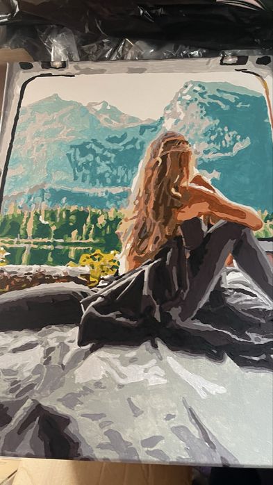 Картини ръчно рисувани по  номера идялни за подарък ……………………..