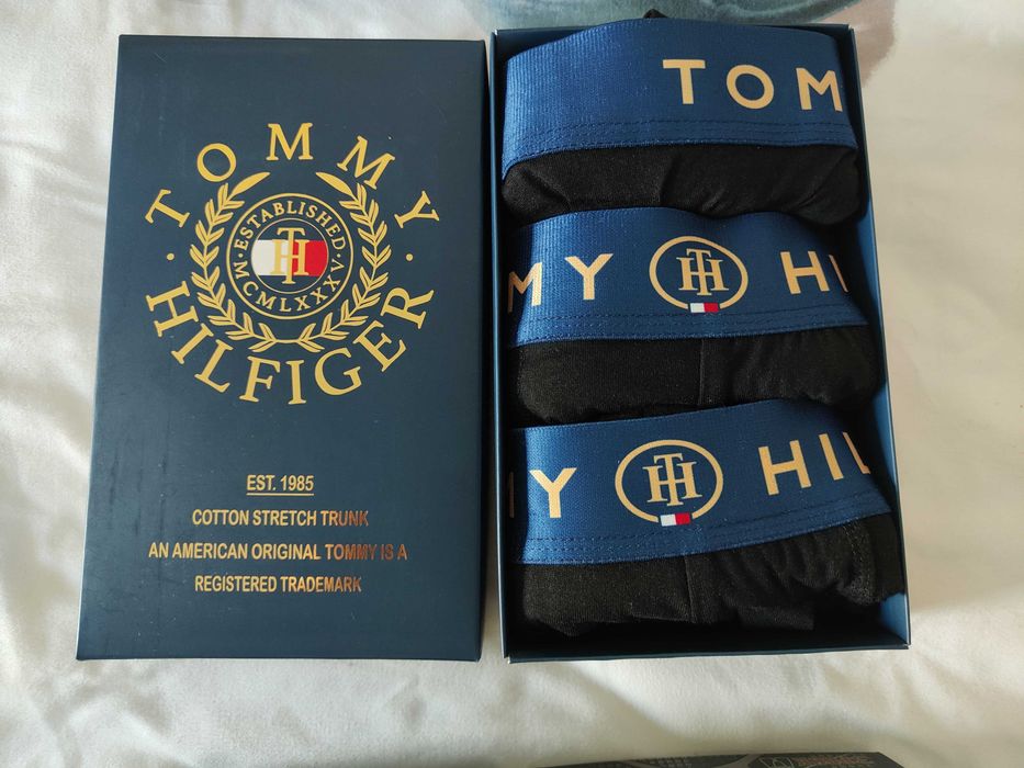 Boxeri Barbati Emporio Armani Gucci Tommy Hilfiger / Set 3 perechi in cutie