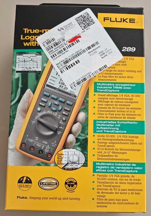 Multimetru Fluke 289_True RMS_NOU