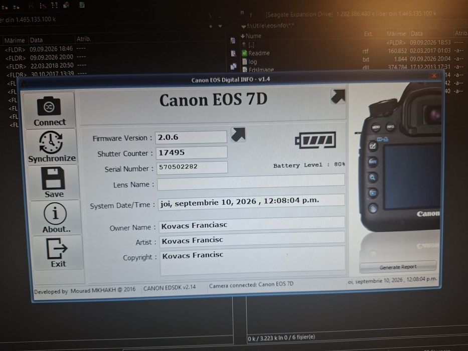 Canon EOS 7D  + accesorii neincluse in pret