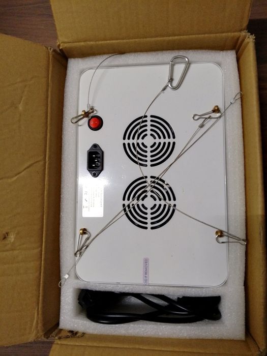 Growbox + led лампа + вентилатор с филтър и филтър + уред за температу