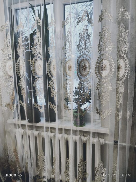 Готовые тюли 2 шт.