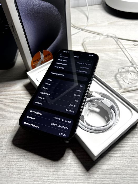 iPhone 15 Pro Max / Blue Titanium / 256gb